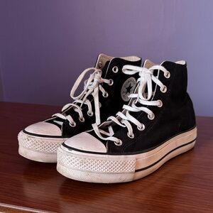 Converse Black and White High-Top Sneakers